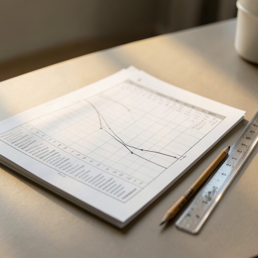 Shift roster pages next to a hand-drawn arrival curve